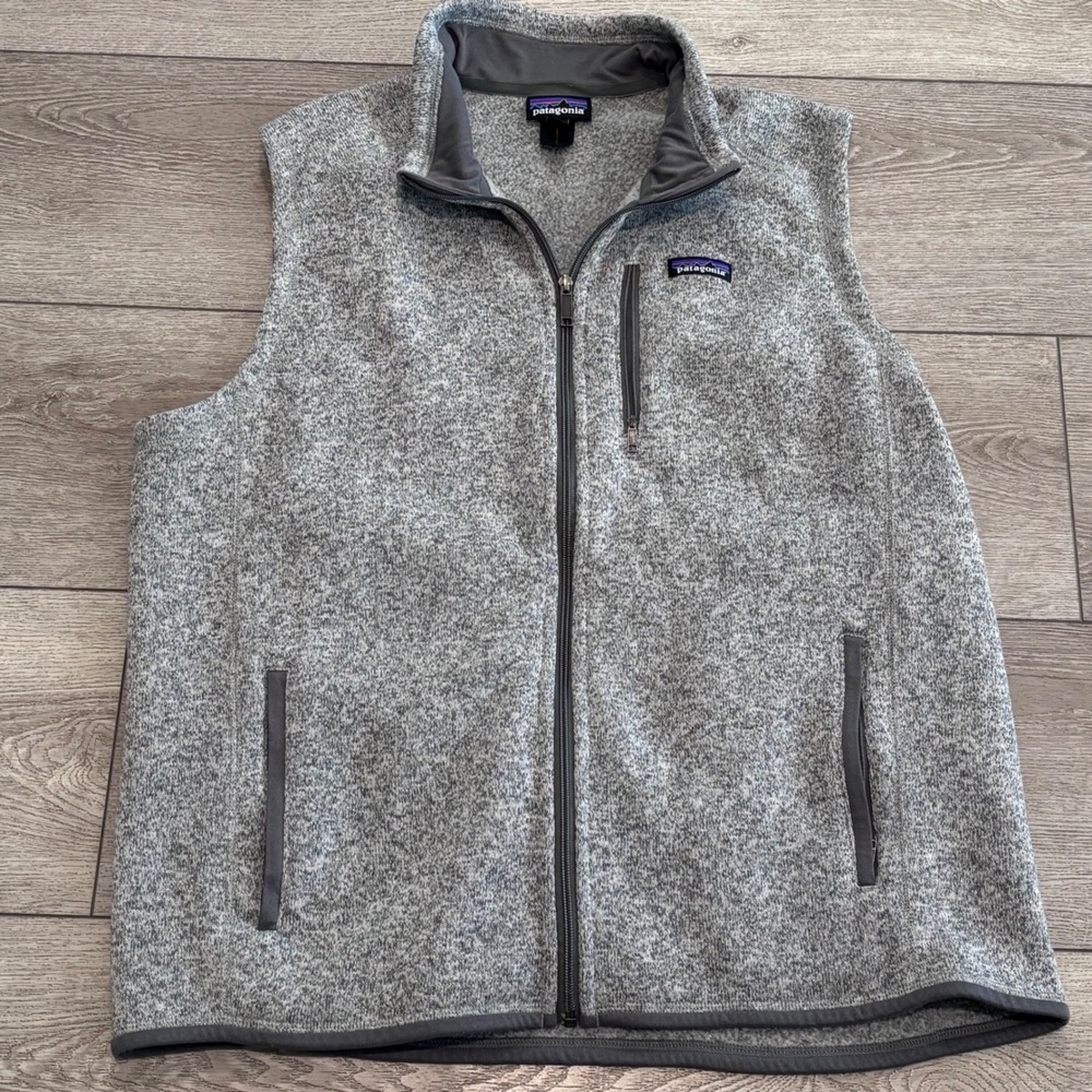 Patagonia Better Sweater Vest Mens XXL Grey Fleece Full Zip Layering Gorpcore